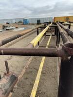 Steel pipe rack 20 feet long