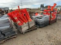Five pallets of zone barriers
