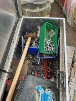 Aluminum toolbox and contents