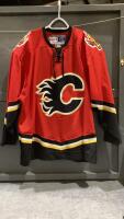 CCM OFFICIAL LICENSED CALGARY FLAMES JERSEY