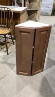 CORNER KITCHEN CABINET WITH 2 DOORS + 2 SHELVES