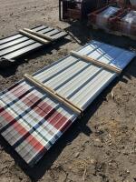 Random lengths of steel sheeting