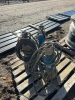 Three Tsurumi sump pumps