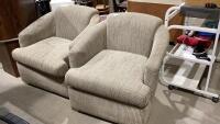 (2) SWIVEL BUCKET STYLE CHAIRS