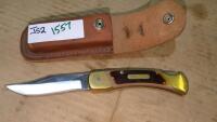 Schrade Old Timer knife in sheath
