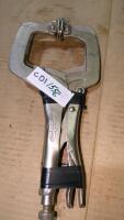 2 vise grip C clamps