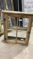BARNWOOD CABINET - NO BACK , HAS SHELF