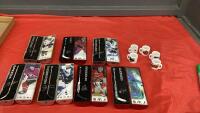(7) NHL STAR STICKS - MINI STICKS AND (5) MINI CUPS