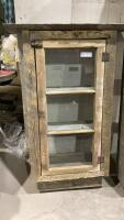 BARNWOOD CABINET WITH SHELVES