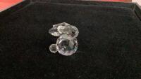 SMALL SWAROVSKI CRYSTAL BUNNY
