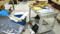 2 totes of router supplies