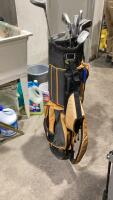 RAMPTON BACKPACK GOLF BAG WITH STAND + WITH CLUBS
