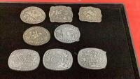 (8) SMALL HESSTON BELT BUCKLES - NFR