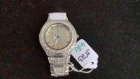 MEN'S QUARTZ ICE STAR BLINGY WATCH