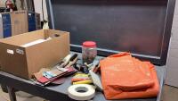 ORANGE TARP, PAINTING SUPPLIES , FINE SCREEN/MESH