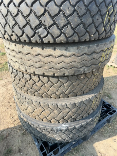 Five Bridgestone transport tires