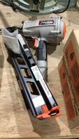 PASLODE AIR NAILER MODEL F350S WITH 2 BOXES STRIP NAILS