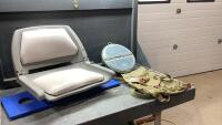 BOAT SEAT, KNAPSACK, PLANO CASE