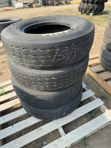 Four truck tires