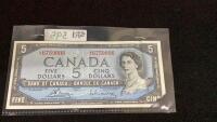CANADA 1954 $5 BILL