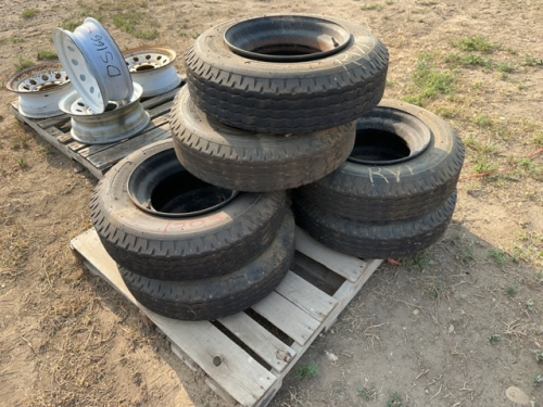 House, trailer tires on rims