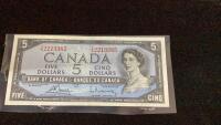 CANADA 1954 $5 BILL