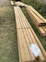 Bundle of 16 foot treated 4 x 4
