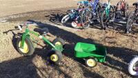 JD MIGHTY TRIKE TRICYCLE W/ WAGON