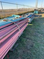 Four lifts of steel shelving