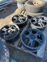 Set of four spoke rims