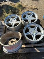 Set of four Mustang rims