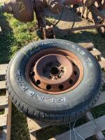 Single tire on six bolt Steel room