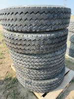 Stack of transport tires