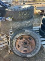 Stack of five tires