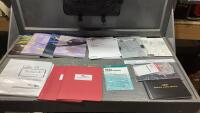 FLIGHT TRAINING MANUALS, CAPTAINS LOG BOOK, MAPS