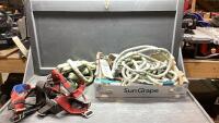 (2) SAFETY HARNESS , ROPE