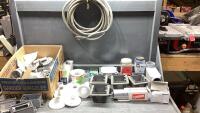 (2)TOTE + BOX OF ELECTRICAL SUPPLIES