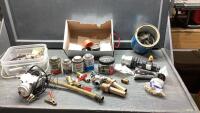 PLUMBING ITEMS - FITTINGS, CLAMPS, VALVES, JOINT COMPOUND
