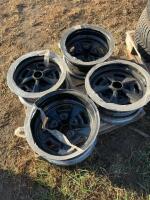 Set of four new five bolt rims 15 inch