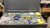 BOX W/ DRYWALL TOOLS