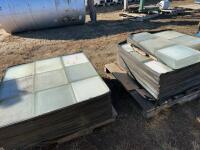 Two skids of glass blocks