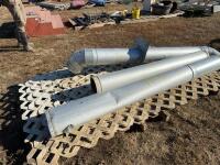 Pallet of lattice and stove pipe