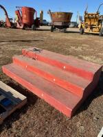 Set of wooden stairs