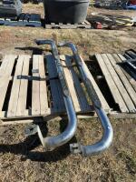 Set of chrome side pipes