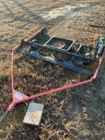 Small, heavy harrow with land leveller bar