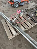 Gas powered concrete screeter