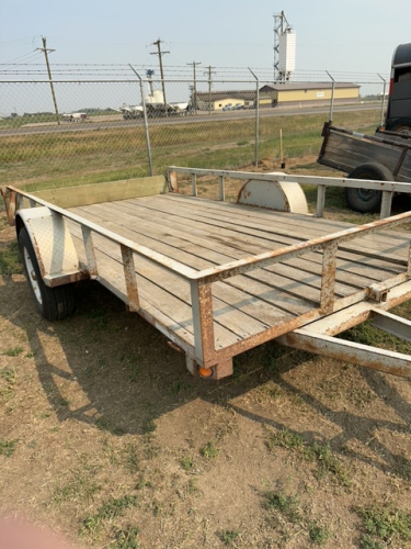 12' Single axle Tilting Deck Utility Trailer