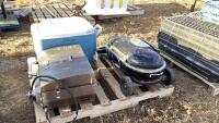 PALLET W/ (2) BBQ'S AND IGLOO COOLER