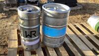 (2) BEER KEGS - ONE IS A LABATTS