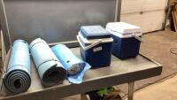 CAMPING SUPPLY - SMALL TENT , 2 PADS, 2 SMALL COOLERS